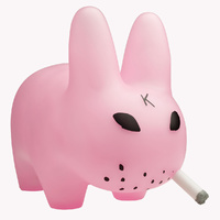 Kidrobot Frank Kozik Smorkin' Labbit 10 Inch Vinyl Clear Pink Edition