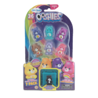 Ooshies Care Bears Series 1. 7 Pack. Harmony Bear, Glow in the Dark Bedtime Bear V3,
