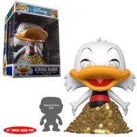 Funko Pop! Vinyl Disney Duck Tales Scrooge on Gold Coins 10-Inch US Exclusive