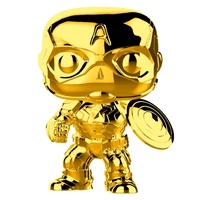 Funko Pop! Vinyl Marvel Studios 10th Anniversary Captain America Gold Chrome