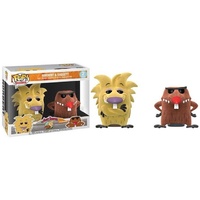 Funko Pop! Vinyl 2-Pack Nickelodeon Angry Beavers Norbert & Daggett Flocked. US Exclusive