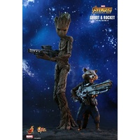 Hot Toys Marvel Avengers 3: Infinity War - Groot & Rocket 12" 1:6 Sixth Scale Action Figures