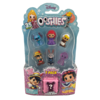 Ooshies Disney Series 3. 7-Pack. Stitch, Purple Gown Ariel, Cinderella Maid Outfit,