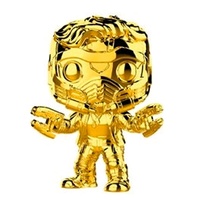 Funko Pop! Vinyl Marvel Studios 10th Anniversary Star Lord Gold Chrome. US Exclusive