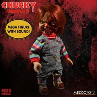 Mezco Toyz Child's Play 3 Talking Chucky Pizza Face 15-Inch Doll