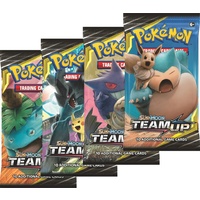 Pokemon TCG Sun and Moon Team Up. 4 Booster Packs!