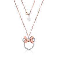 Couture Kingdom Disney Minnie Mouse Bow Crystal Necklace