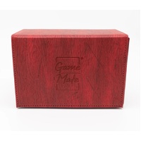 Game Mate Premium Red Wood Grain Deck Box