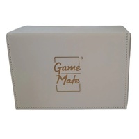 Game Mate Premium White High Class Leather Deck Box