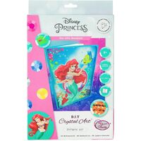 Craft Buddy Disney Princess The Little Mermaid Notebook D.I.Y Crystal Art Kit