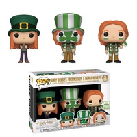 ECCC 2019 Funko Pop! Vinyl 3-Pack Harry Potter Ginny, Fred & George Weasley World Cup. Exclusive