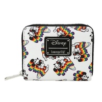 Loungefly Disney Mickey Mouse Rainbow Print Zip-Around Wallet