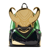 Loungefly Marvel Comics Loki Metallic Mini Backpack
