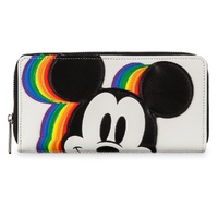 Loungefly Disney Mickey Mouse Rainbow Zip-Around Wallet