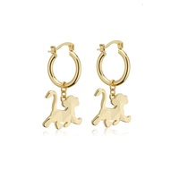 Couture Kingdom Disney 100 Simba Charm Hoop Earrings