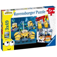 Ravensburger Minions 2 Rise of Gru 3x49pc Puzzle