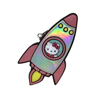 Loungefly Hello Kitty Spaceship Holographic Glitter Crossbody Bag