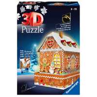 Ravensburger Ginger Bread House Night Edition 216pc 3D Puzzle