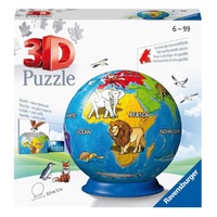 Ravensburger Childrens Globe Puzzleball 73pc 3D Puzzle