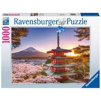 Ravensburger Mount Fuji Cherry Blossom View 1000pc Puzzle