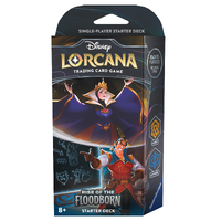 Ravensburger Disney Lorcana TCG Set-2 Rise of the Floodborn Amber & Sapphire Starter Deck