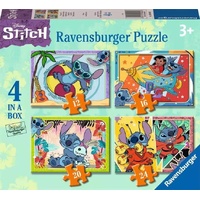 Ravensburger Disney Stitch 4 in a Box 12 + 16 + 20 + 24 Pieces Puzzle