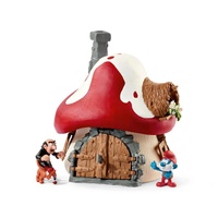 Schleich Smurfs Smurf House Playset with 2 Figurines