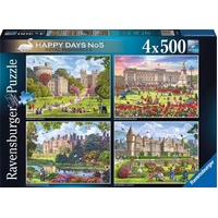Ravensburger Happy Days No.5 Royal Residences 4x500pc Puzzle