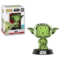 SDCC 2019 Funko Pop! Vinyl Star Wars Yoda Green Chrome. Exclusive