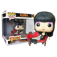 Funko Pop! Vinyl Elvira on Couch. US Exclusive Deluxe