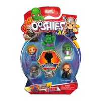 HeadStart Ooshies XL Marvel Series 1. Captain Marvel, Hulk, She-Hulk,