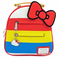 Loungefly Hello Kitty 45th Anniversary Stripe Bow Mini Backpack