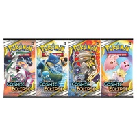 Pokemon TCG Sun and Moon Cosmic Eclipse. 4 Booster Packs!