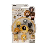 HeadStart Harry Potter Collectibles Series 2. 7-Pack. Luna Lovegood, Titanium Harry Potter on Broom, Crabon George Weasley,
