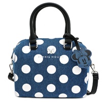 Loungefly Disney Minnie Mouse Denim Polka Dot Duffle Bag