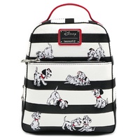 Loungefly Disney 101 Dalmatians Black and White Stripe Mini Backpack