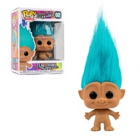 Funko Pop! Vinyl Good Luck Trolls Teal Troll with Hair