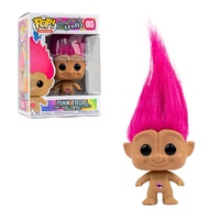Funko Pop! Vinyl Good Luck Trolls Pink Troll with Hair
