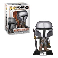 Funko Pop! Vinyl Star Wars The Mandalorian Mandalorian Pose Metallic