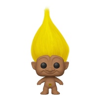 Funko Pop! Vinyl Good Luck Trolls Yellow Troll with Hair. US Exclusive