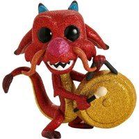Funko Pop! Vinyl Disney Mulan Mushu with Gong Diamond Glitter. US Exclusive
