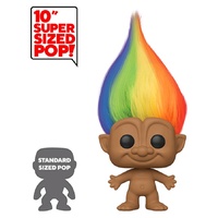 Funko Pop! Vinyl Good Luck Trolls Rainbow Troll with Hair 10-Inch