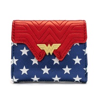 Loungefly DC Comics Wonder Woman Classic Red White and Blue Flap Wallet
