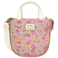 Loungefly Pokemon Pikachu & Eevee Floral Friendship AOP Crossbody Bag