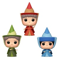 ECCC 2020 Funko Pop! Vinyl 3-Pack Disney Sleeping Beauty Fairies. Exclusive