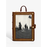 Loungefly Harry Potter Hogwarts Book Pin Collector Mini Backpack. US Exclusive
