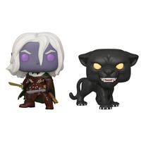 Funko Pop! Vinyl Dungeons & Dragons Drizzt Do'Urden & Guenhwyvar. US Exclusive 2-Pack