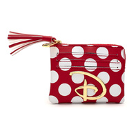 Loungefly Disney Red and White Polka Dot Logo Cardholder