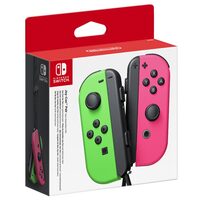 Nintendo Switch Joy Con Pair Neon Green and Neon Pink Controllers
