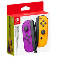 Nintendo Switch Joy Con Pair Neon Purple and Neon Orange Controllers